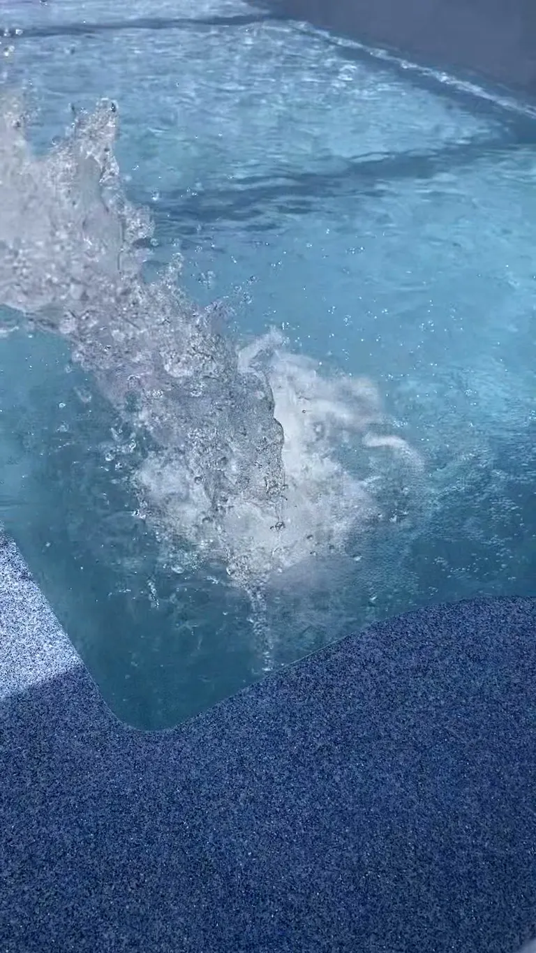 Pool deck and surround detail during a Waterscape install
